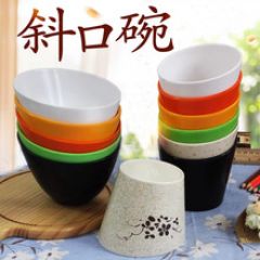 密胺商用调料碗斜口碗火锅店烤肉店自助小料碗蘸料碗创意生菜桶