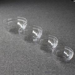 小号圆形塑料沙拉碗定制38oz塑料茶水碗餐厅酒店蔬菜碗透明洗手盅